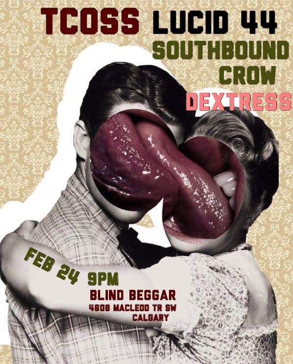 Archival TCOSS show poster with monochrome artwork