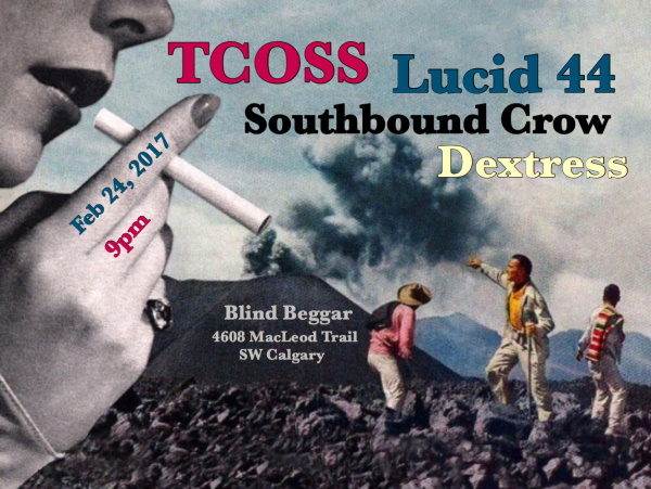 Poster for a post-Blind Beggar show on Feb 24